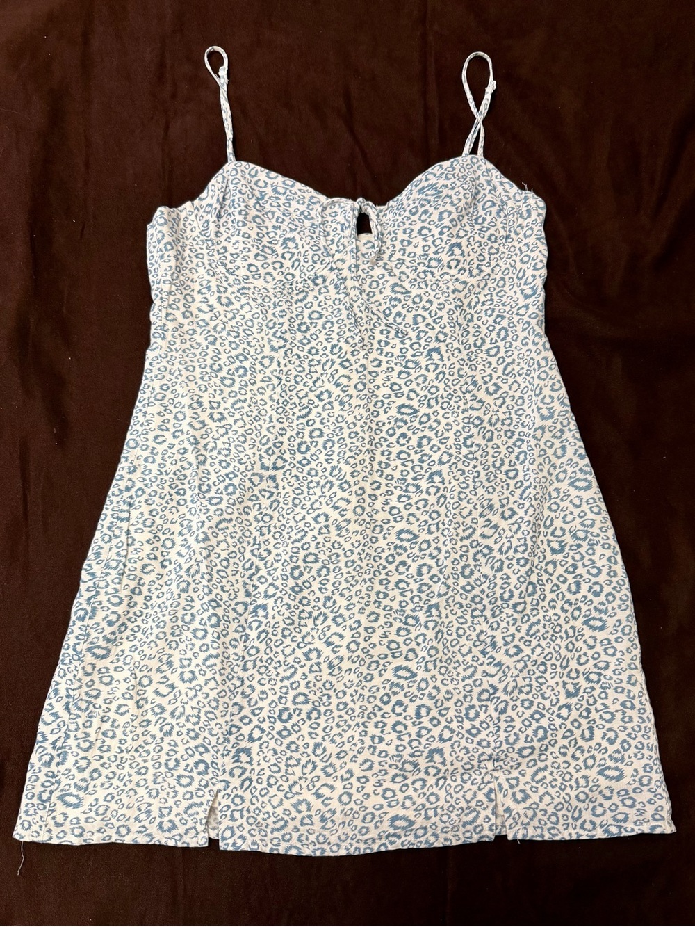Princess Polly Blue Leopard Print Slip Dress